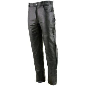 Xelement Motorcycle Pants-Black Leather Size 40